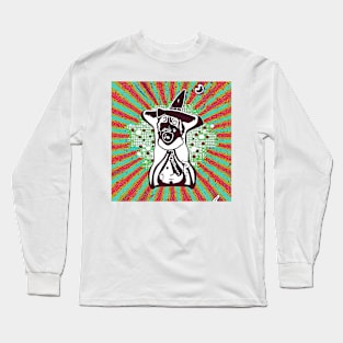 Wizard dog - pop art style Long Sleeve T-Shirt